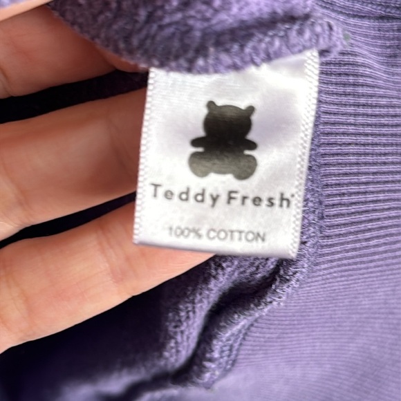 Teddy Fresh Everything I Love Hoodie Purple Size Large - Picture 4 of 6